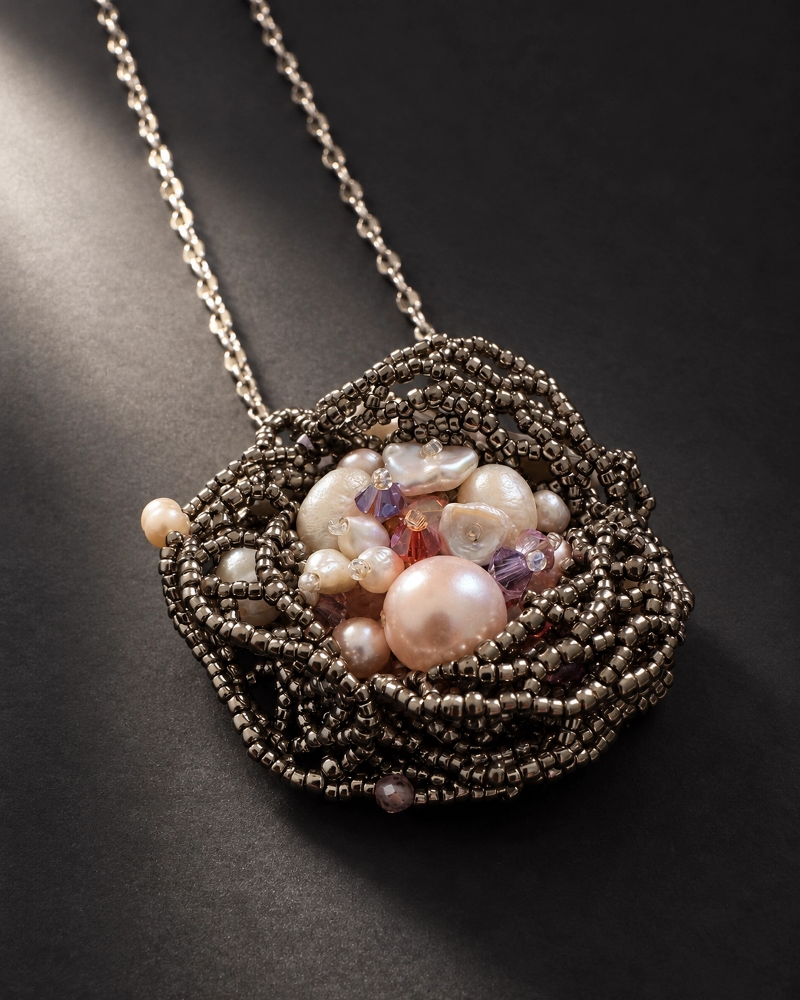 Silver Flower Pendant - product photo