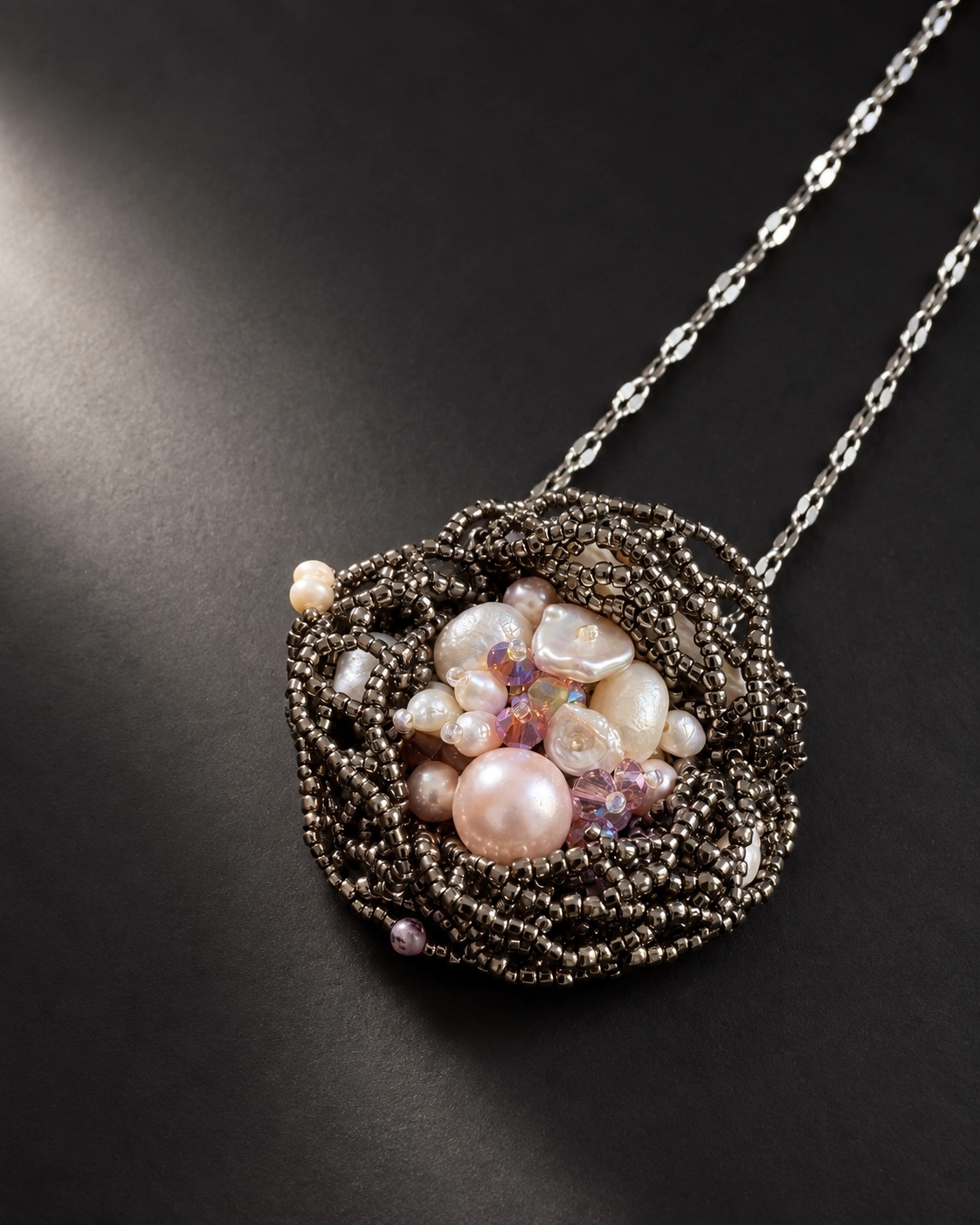 Silver Flower Pendant - product photo