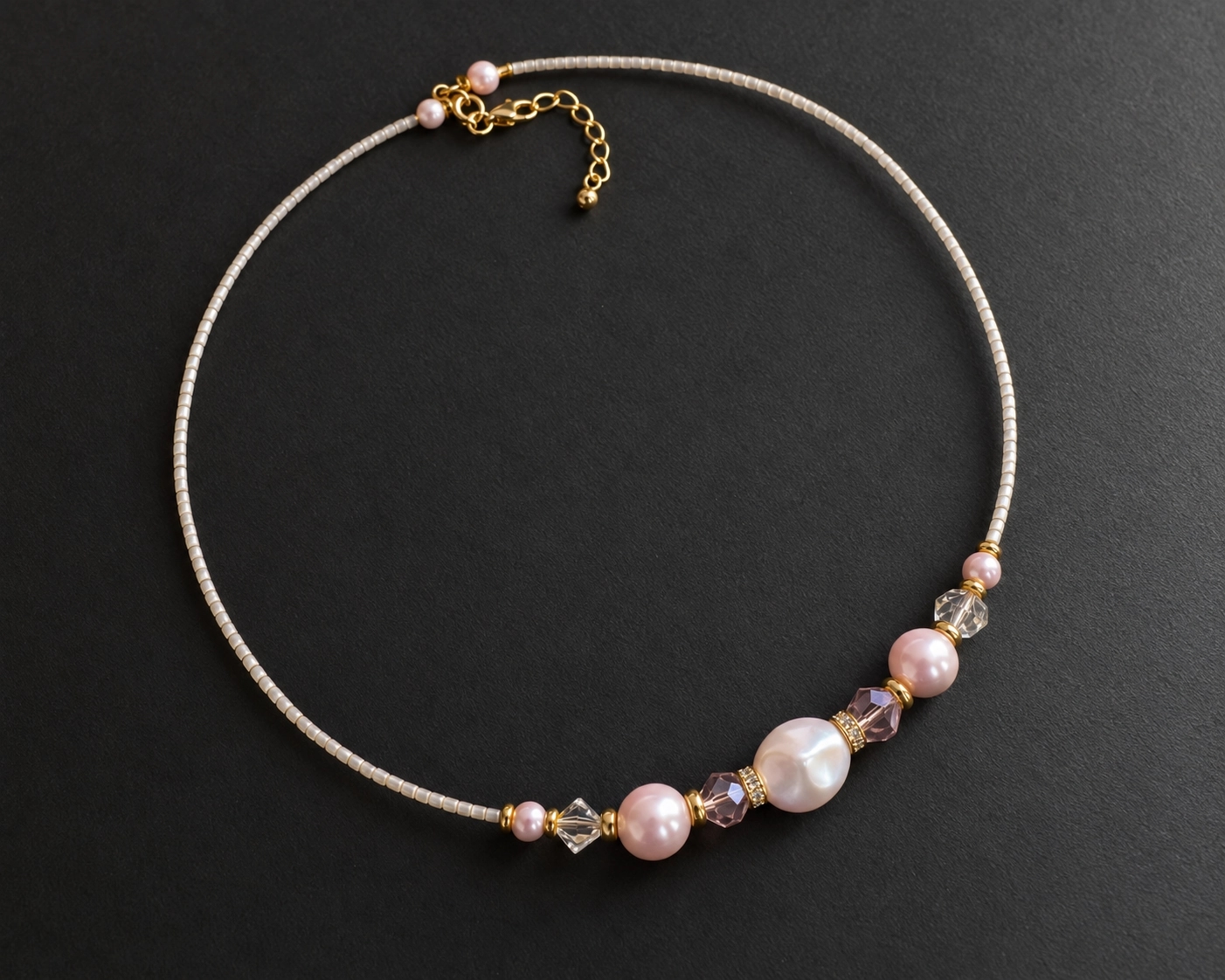 Pink Pearl Necklace - product photo