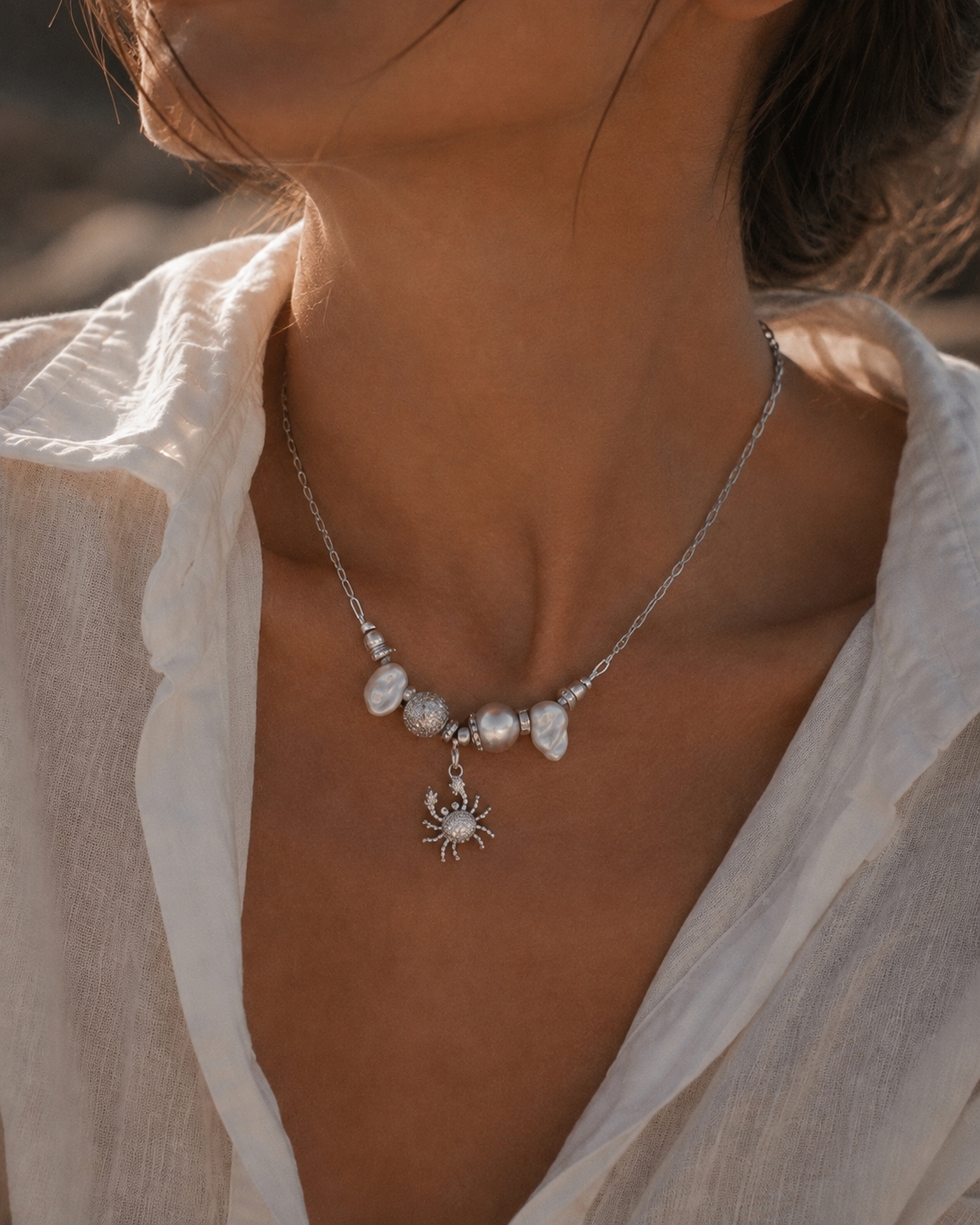 Baroque pearl pendant - product photo